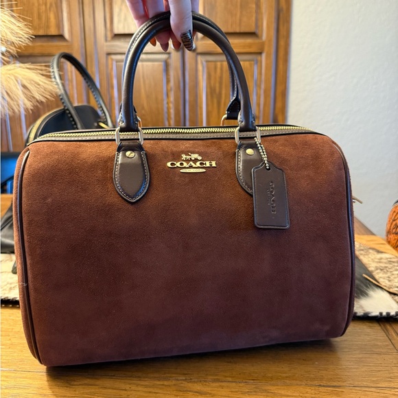 Coach Handbags - Coach Suede Rowan